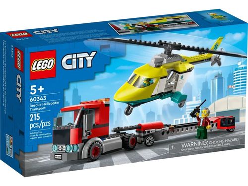 TRANSPORTE DEL HELICOPTERO DE RESCATE LEGO CITY